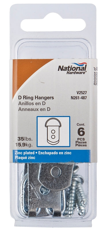 National Hardware 261487 V2527 D-Rings(6) Large N261-487