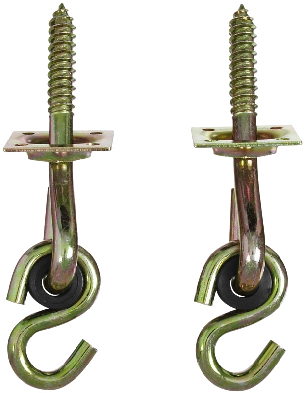 National Hardware N264-069 V2038 Swing Hook Kits in Yellow Chromate, White, 2 count(Pack of 1)
