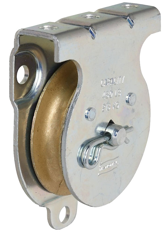 National Hardware N233-254 3219BC Wall and Ceiling Mount Single Pulley in Zinc plated,2 Inch