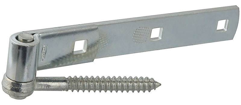National Hardware N129-767 290BC Screw Hook/Strap Hinges in Zinc plated, 2 pack,12 Inch