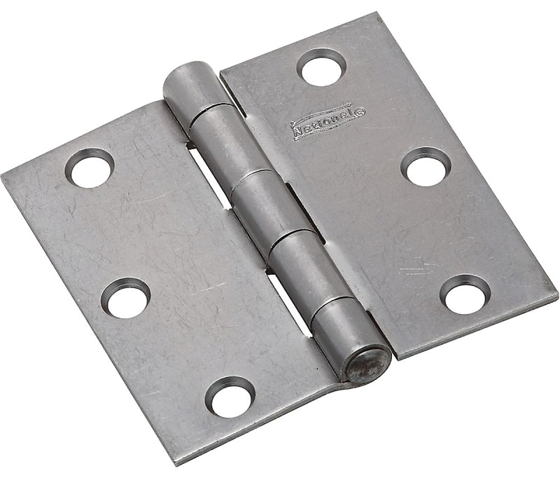 National Hardware N140-566 505BC Non-Removable Pin Hinge in Plain Steel,3-1/2 Inch