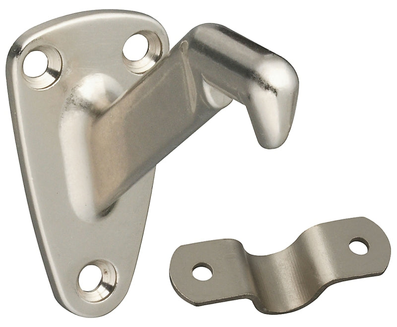 National Hardware N325-548 V112 Handrail Bracket in Satin Nickel,0