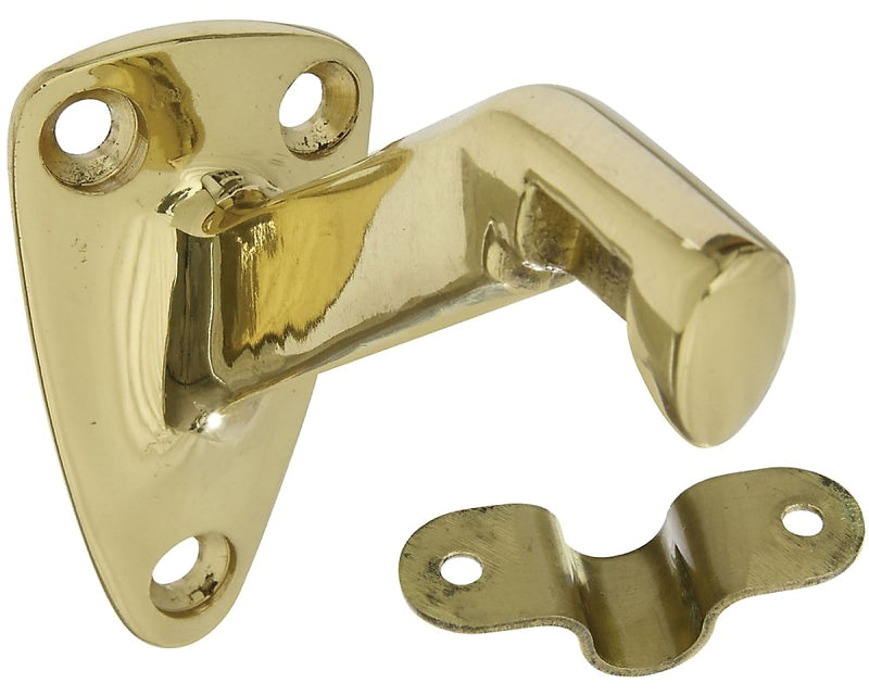 National Hardware N216-168 V1959 Handrail Bracket in Solid Brass