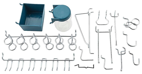National Hardware N112-058 2392BC Peg Hook Assortment in Zinc plated, 43 pack,43-piece kit