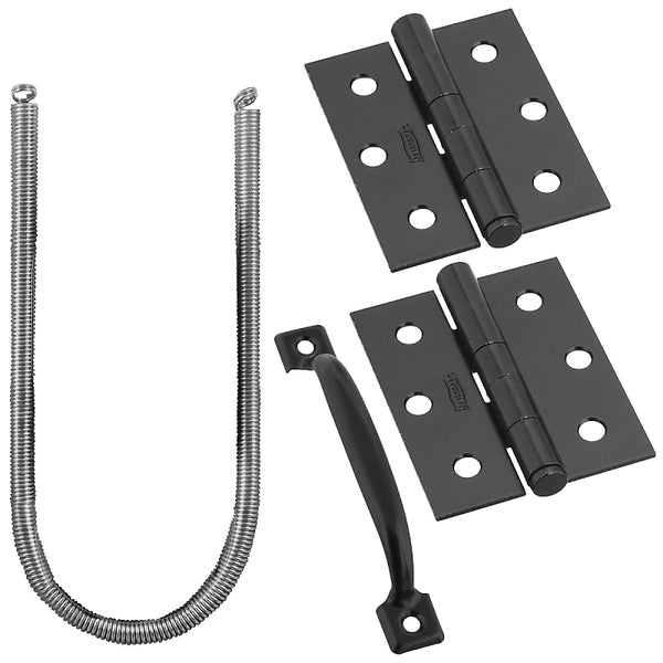National Hardware N107-409 V90 Screen and Storm Door Set in Black