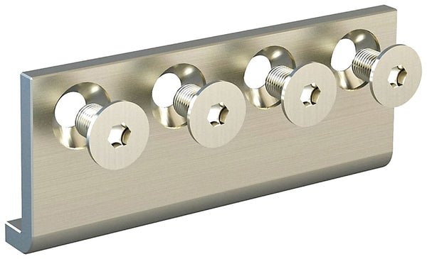National Hardware N187-003 Decorative Interior Sliding Door Hardware Connecting Adaptor, Satin Nickel, 0