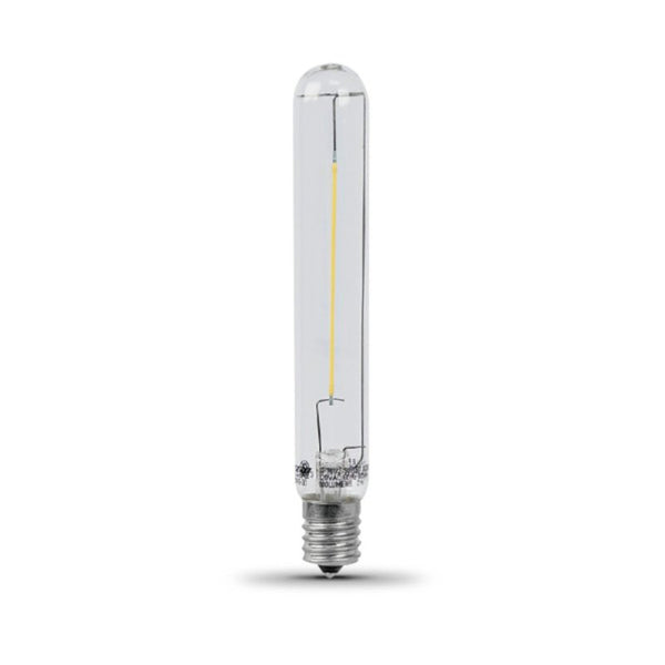 Feit Electric BPT61/2/SU/LED Non-Dimmable Led Bulb, 25 W, 120 Vac, E17 (Intermediate) Base, Warm, 180 Lumens, White BP20T61/2/SU/LED