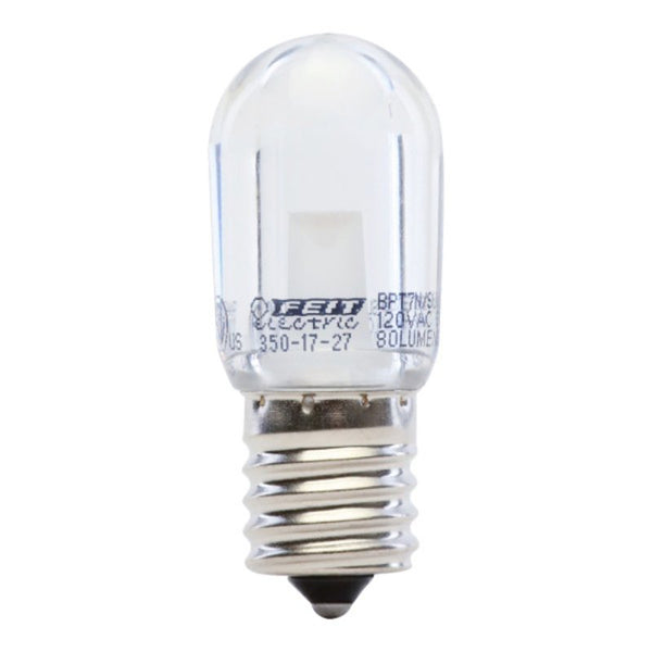Feit Electric BPT7N/SU/LED Non-Dimmable Led Bulb, 15 W, 120 Vac, E17 (Intermediate) Base, Warm, 80 Lumens, White