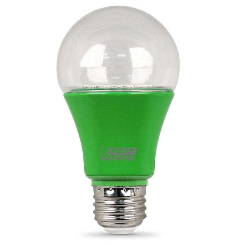 Feit Electric A19/GROW/LEDG2/BX Full Spectrum Led 60W Equivalent A19 Non-Dimmable Hydro Grow Light Bulb, Green