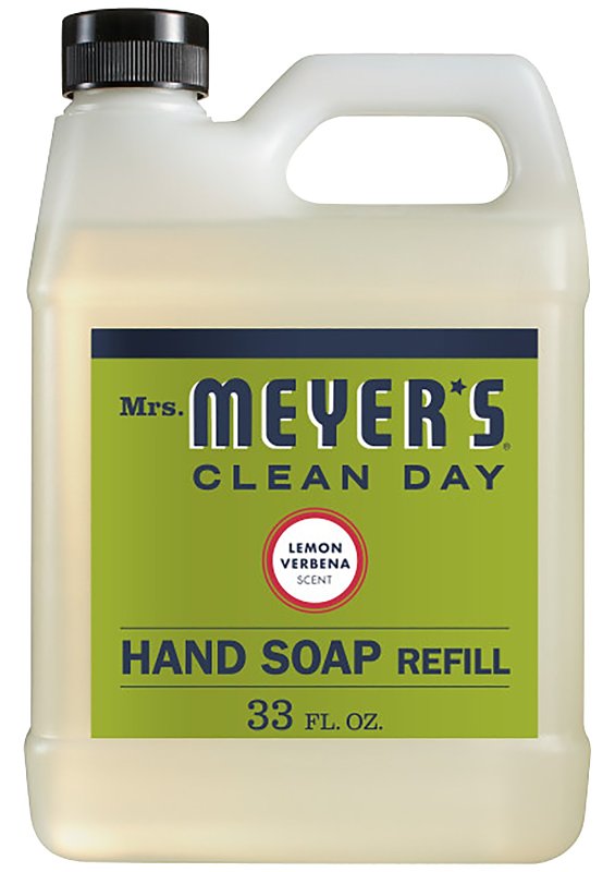 Mrs. Meyer's Clean Day Liquid Hand Soap Refill, Lemon Verbena Scent, 33 ounce bottle 12163
