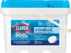 Clorox Pool&Spa XTRABLUE 3" Chlorinating Tablets, Individually Wrapped, Kills Bacteria & Stops Algae (5 LB) 24205CLX