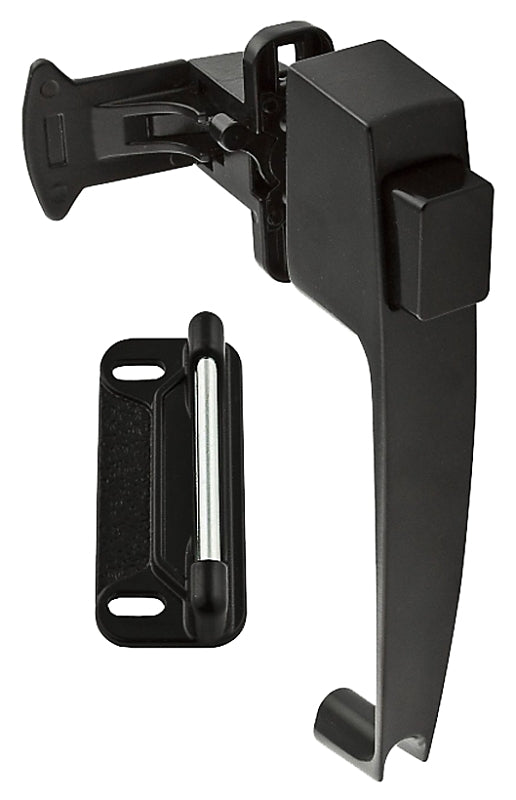 National Hardware N185-462 N185462 PSHBTN 1-1/2IN Pushbutton Latch, 1-1/2", Black