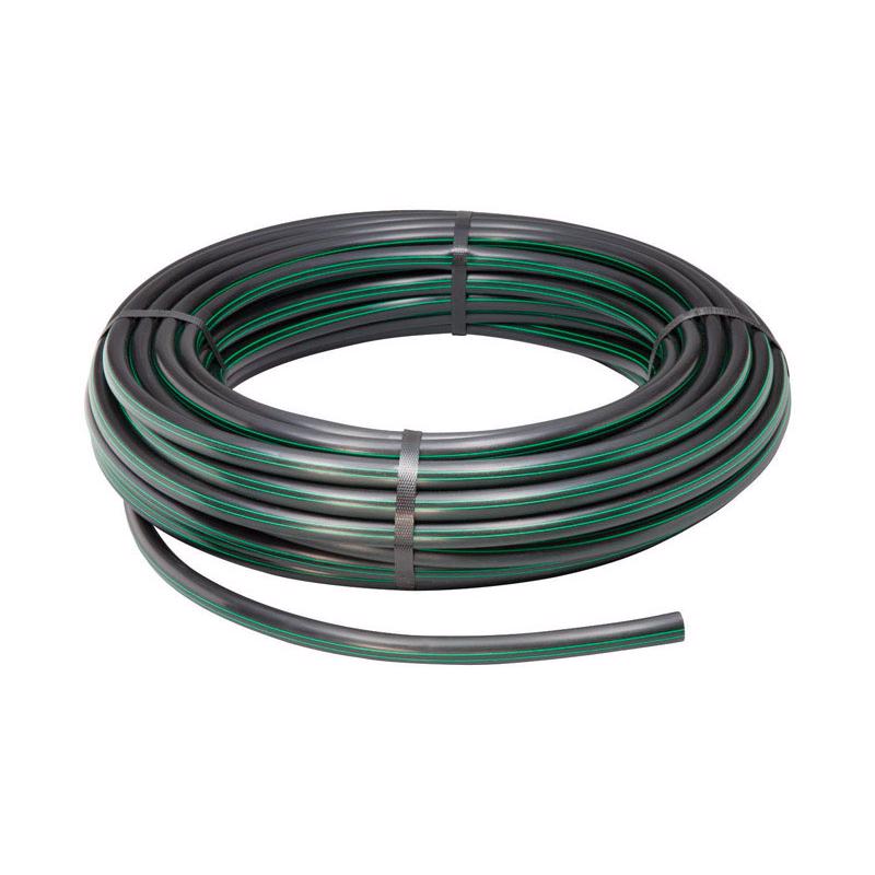 Rain Bird T63-100 Drip Irrigation 1/2'' (0.634'' OD) Blank Distribution Tubing, 100' Roll, Black