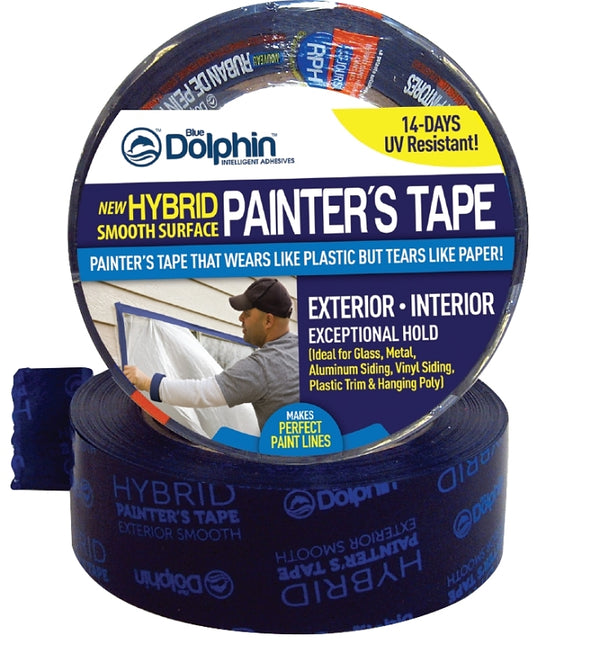 Blue Dolphin TPEXTS-0150 TP S-0150 1.5" Hybrid Ext Smooth Tape, 1.41&quot X 45 yds, Multi