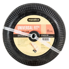 Marathon Universal Fit 4.10/3.50-4 Air Filled Hand Truck/Utility Tire, 5/8'' Bearings,2.25'' Offset to 4'' Hub, Adapter Kit Included 20210