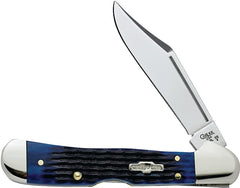 Case WR XX Pocket Knife Navy Blue Rogers Corn Cob Jigged Bone Mini Copperlock Item #2864 - (61749L SS) - Length Closed: 3 5/8 Inches 02864