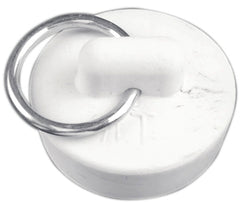 Danco 1-1/8-Inch Rubber Drain Stopper, White, Carded, 80224