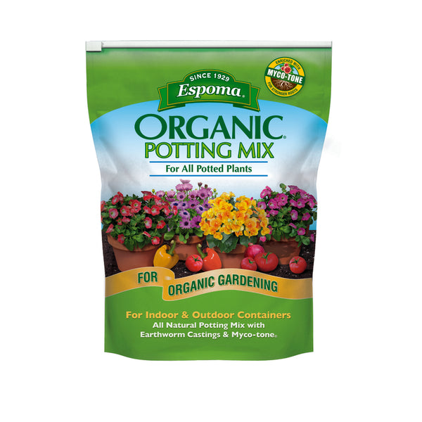 Espoma Organic Potting Soil Mix - All Natural Potting Mix For All Indoor & Outdoor Containers Including Herbs & Vegetables. For Organic Gardening, 8qt. bag. Pack of 1 AP8