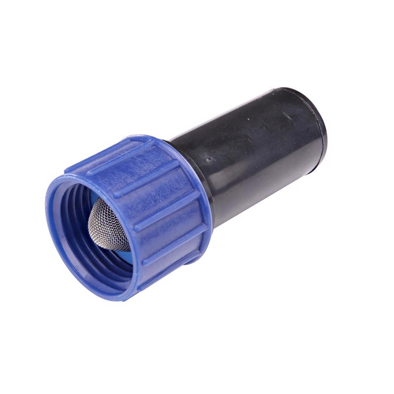 Raindrip 327G00UB Compression Swivel Adaptor with Washer, Connects 5/8 Inch Tubing or Dripline to 3/4 Inch MHT Hose Bibb or Garden Hose, Black