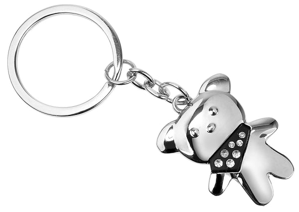 Hy-Ko Products Hy-ko Kh712 Teddy Bear Key Chain, Silver (Pack of 5)