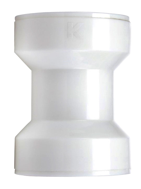 Plumb Pak 46QLK 1-1/2-in. Push Fit Kitchen Straight Coupling, White