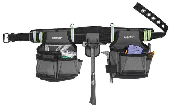 Bucket Boss 55105-HV Contractor's Rig, High-Viz Poly, 29 x 4 x 13.5-In. - Quantity 3