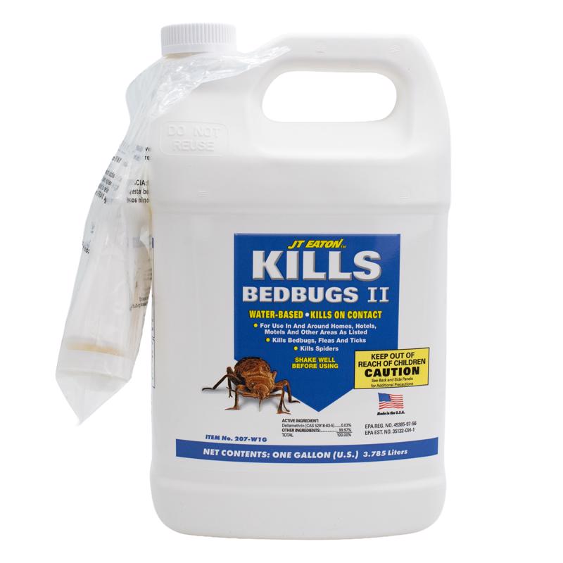 JT Eaton 207-W1G Bed Bug Killer, Non-Staining Water Based Insect Spray for Indoors (1 gal)