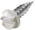 MALCO HW7X1/2ZWG Zip-in Self Piercing White Sheet Metal Screws 100 Pack