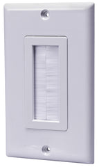 AmerTac Wallplate Pass-Thru V Brush Vwptbrw (4-Pack)