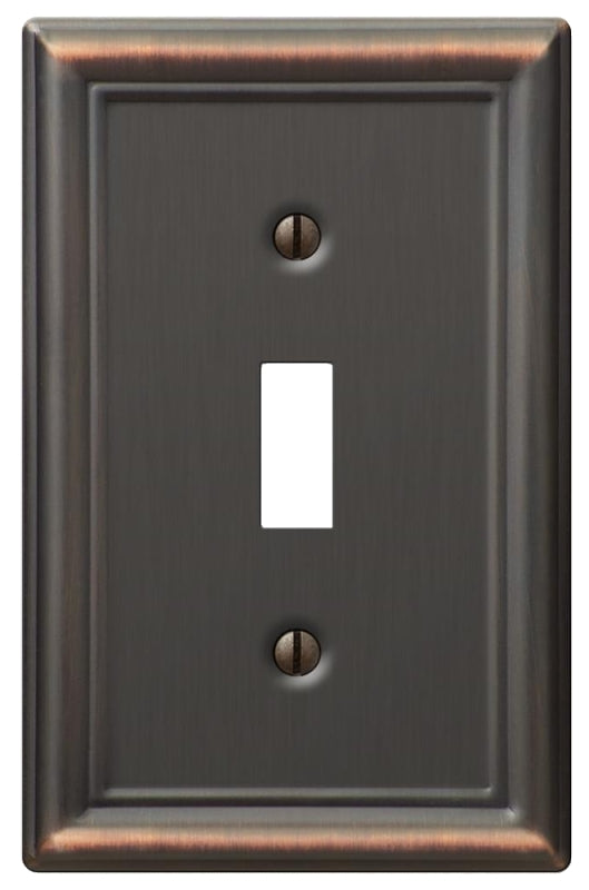 Amerelle 149TDB Chelsea Wallplate, 1 Toggle, Aged Bronze