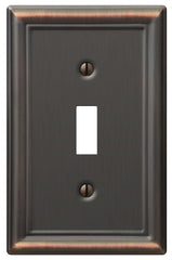 Amerelle 149TDB Chelsea Wallplate, 1 Toggle, Aged Bronze