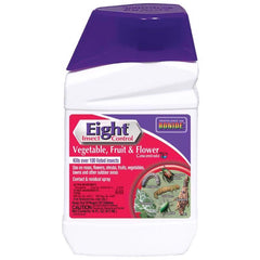 Bonide Eight Insect Control Vegetable, Fruit & Flower, 16 oz Concentrate Long Lasting Insecticide for Beetles and More 442