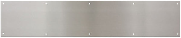 National Hardware Kickplate for Front Doors in Satin Nickel, 6'x30' Door Plate for Exterior Doors Like Front, Back, or Garage Doors Where a Kick Plate Will Add Protection Mud and Scratches, N270-314