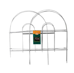 Panacea (18) ea Products 89313 18" H x 8' Long, White Metal Arch Folding Garden Fence 8913A (18-Pack)