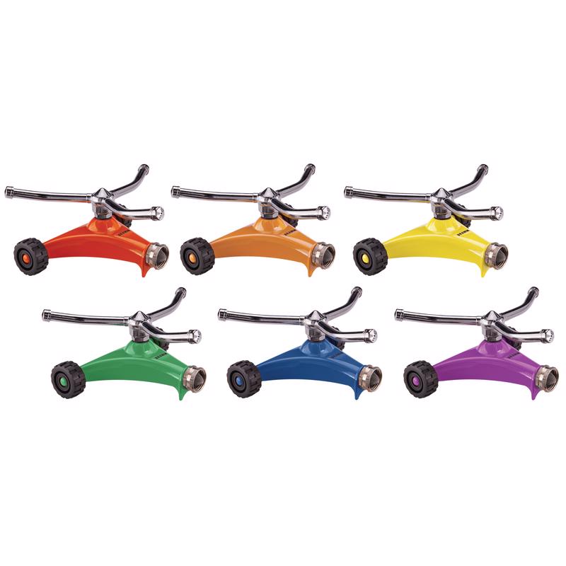 Dramm ColorStorm Metal Wheeled Base Whirling Sprinkler 1134 sq. ft.