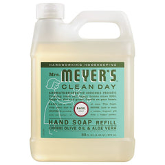 Mrs. Meyers Liquid Hand Soap Refill Liquid 33 Oz Basil Scent 14163