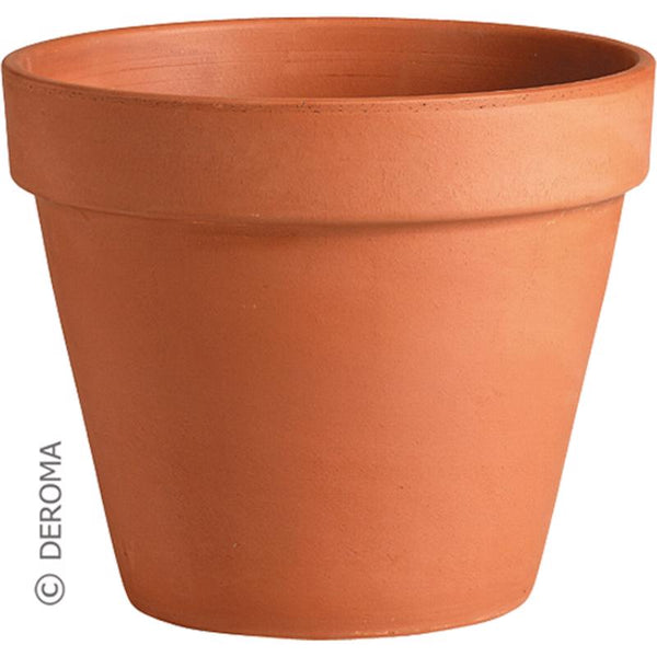 DEROMA 01270FZ 10-Inch Terra Cotta Clay Pot, Standard M9310PZ