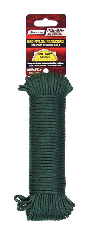 Koch Industries 550 Paracord 5/32 Inches by 100 Feet, Olive, Hank