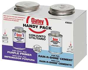 Oatey 30251 Rain R Shine 4OZ RainShine Weld Kit, 4 oz, White