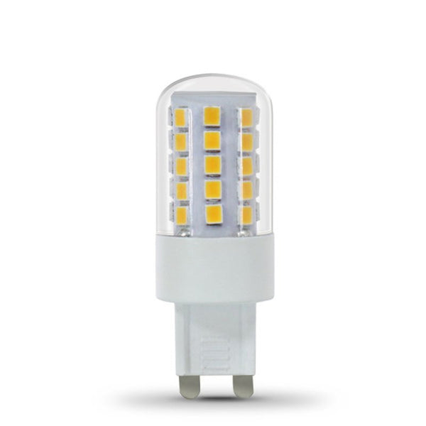 Feit Electric BPG940/850/LED Dimmable 40W Halogen Replacement, Bi Pin G9 4.5W LED Light Bulb, 0.78" D x 2.15" L, Daylight 5000K