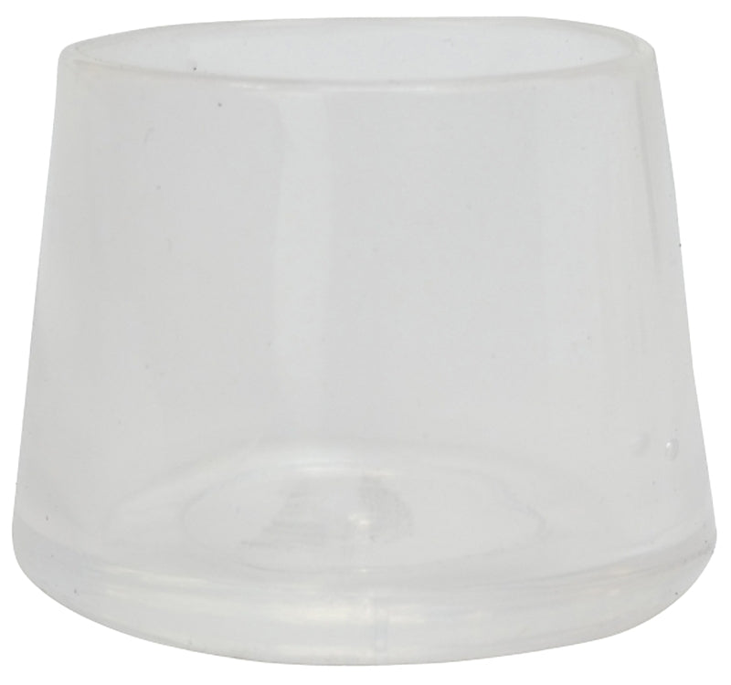 Shepherd Thermoplastic Ethylene Leg Tip Clear Round 1 in. W 4 pk - Case of: 6; Each Pack Qty: 4; Total Items Qty: 246