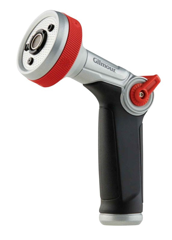 Fiskars Gilmour 847762-1001 Pro Watering Nozzle, Thumb Trigger, Black/Silver