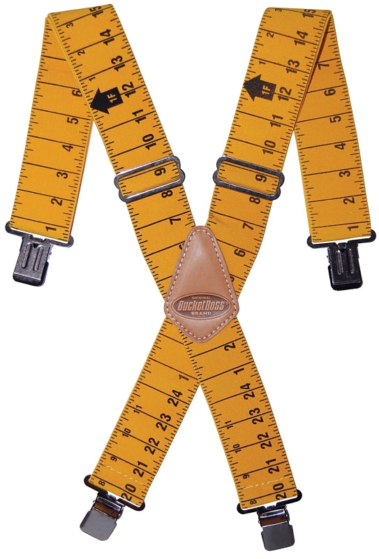 Bucket Boss - Liar?s Suspenders, Belts & Suspenders (61100), Yellow (Yardstick)