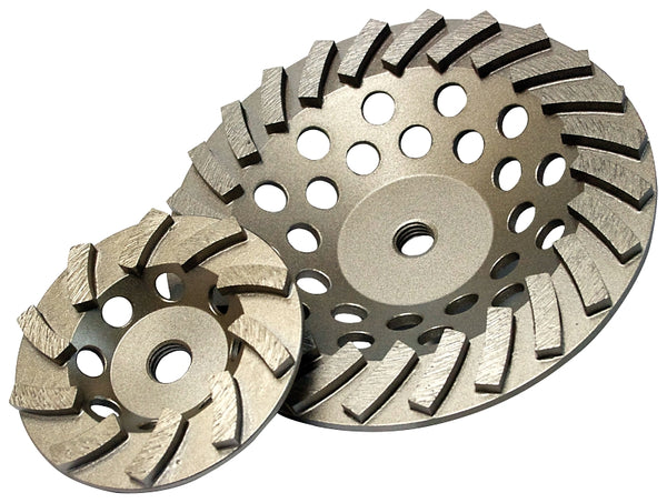 Diamond Products Core Cut 22419 4-Inch by 5/8-Inch 11 Delux Cut Spiral Turbo Cup Grinder with 10 Segments