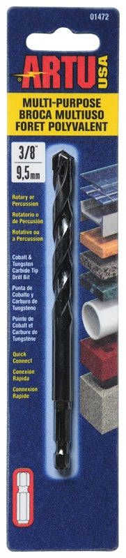 Artu - 3/8In Quick Connect Multi-Purpose Drill Bit 01472
