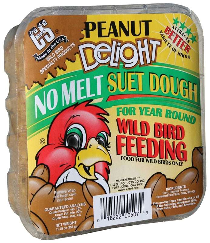 C&S Peanut Delight No-Melt Suet Dough, 11.75 Ounce