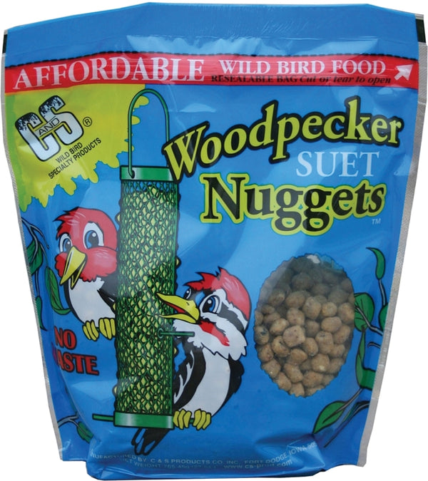 C&S Woodpecker Suet Nuggets Single Packs, 27 oz, None CS06109