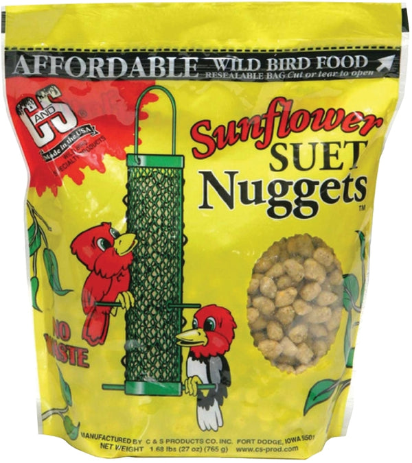 C & S CS06110 Sunflower Suet Nuggets, 27-Ounce