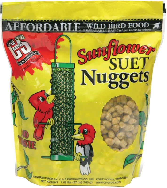 C & S CS06110 Sunflower Suet Nuggets, 27-Ounce