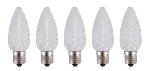 Hometown Holidays Bulb LED Retro C9 Crystal WHT 24991